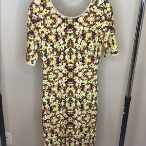 Sam & Lavi Anthropologie floral Midi dress